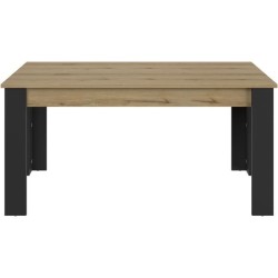 Table a manger extensible - GAMI - TRUST - Chene / Noir - 8 personnes