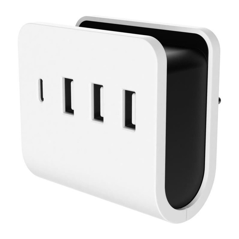 Chargeur mural - GAO - 4 ports USB (3 USB-A, 1 USB-C), charge rapide