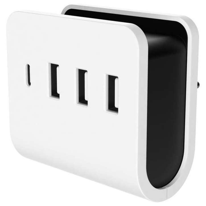 Chargeur mural - GAO - 4 ports USB (3 USB-A, 1 USB-C), charge rapide
