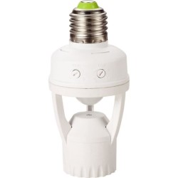 Douille E27 - GAO - Détecteur - 360°, durée ajustable, compatible L