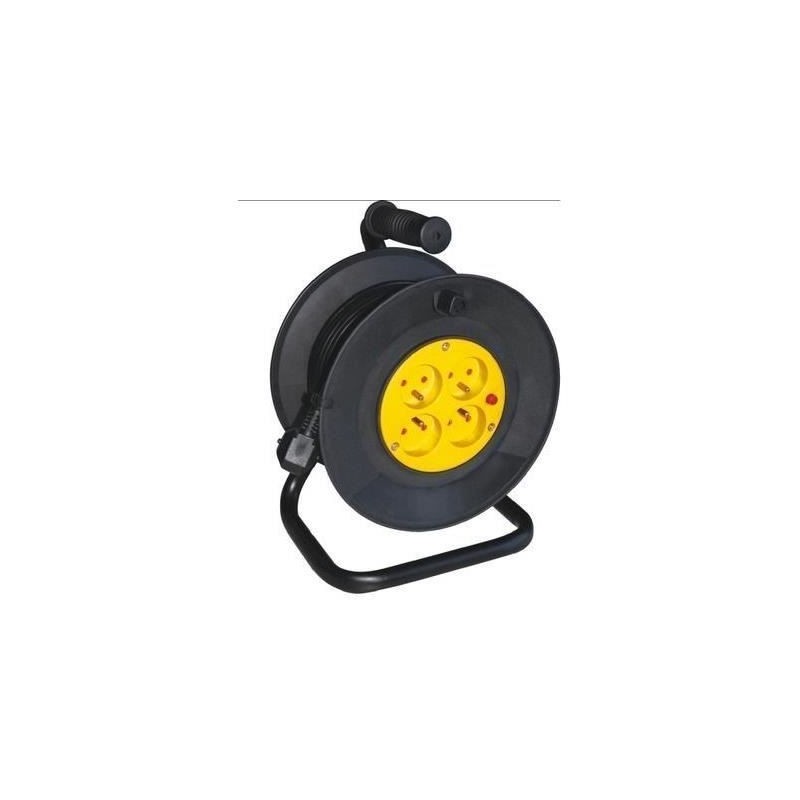 Enrouleur - GAO - Bricolage - 25m, H05VV-F 3G1,5mm², disjoncteur ther