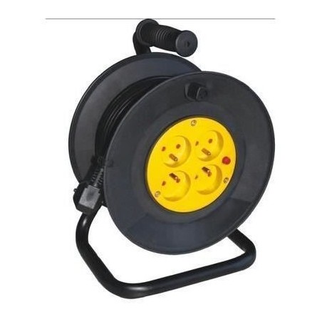 Enrouleur - GAO - Bricolage - 25m, H05VV-F 3G1,5mm², disjoncteur ther