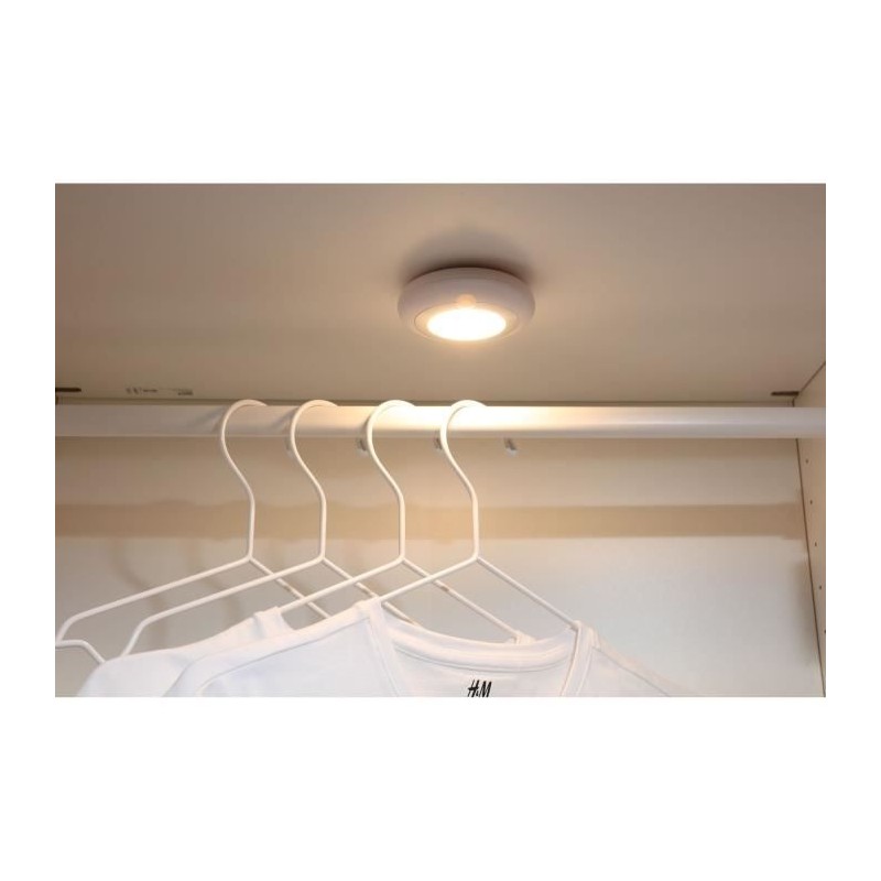 Lot de 2 lampes LED de dressing - GAO - 80 lumens, capteur PIR, piles