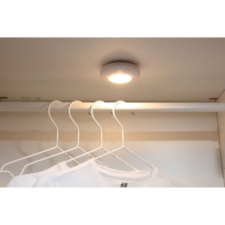 Lot de 2 lampes LED de dressing - GAO - 80 lumens, capteur PIR, piles