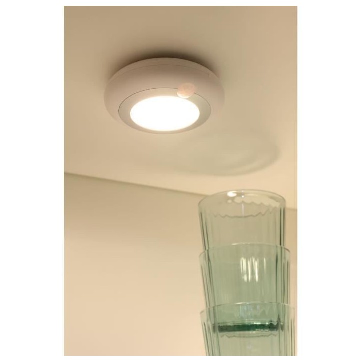 Lot de 2 lampes LED de dressing - GAO - 80 lumens, capteur PIR, piles AAA Lot de 2 lampes LED de dressing - GAO - 80 lumens, capteur PIR, piles AAA