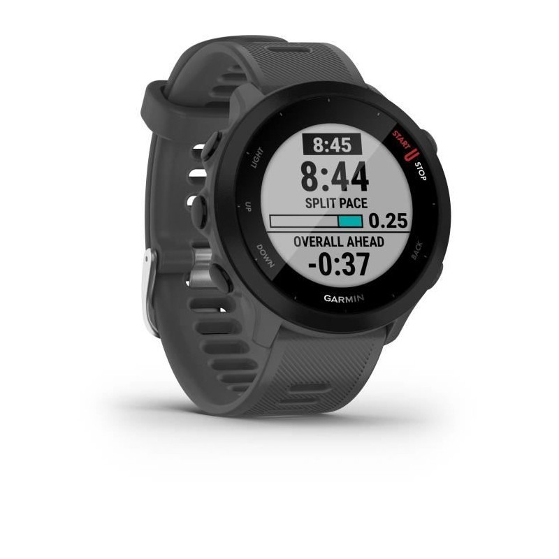 Montre connectée sport - GARMIN - Forerunner 55 - Monterra Grey (Gris