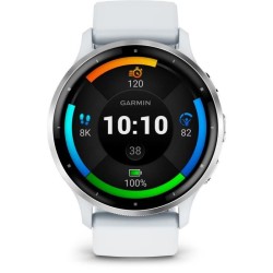 Montre GPS connectée - GARMIN - Venu 3 - WiFi - 35,4 mm - Acier Silve