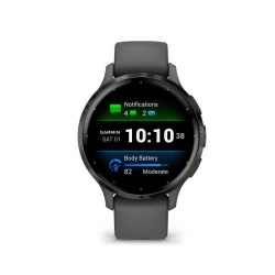 Montre GPS connectée - GARMIN - Venu 3S - 30,4mm (1,2) - Acier Gray,