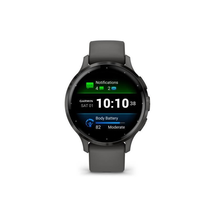 Montre GPS connectée - GARMIN - Venu 3S - 30,4mm (1,2) - Acier Gray, Montre GPS connectée - GARMIN - Venu 3S - 30,4mm (1,2) - Acier Gray,