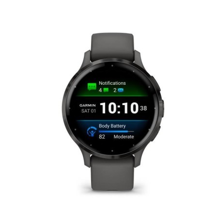 Montre GPS connectée - GARMIN - Venu 3S - 30,4mm (1,2) - Acier Gray,
