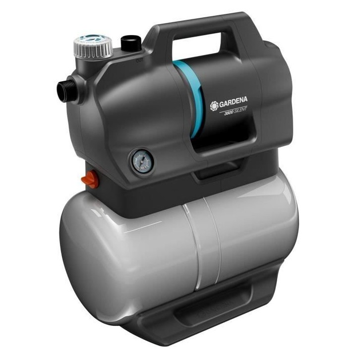 Groupe de surpression - GARDENA - 3800 Silent - Puissance 600 W - Débit max 3800 l/h Groupe de surpression - GARDENA - 3800 Silent - Puissance 600 W - Débit max 3800 l/h
