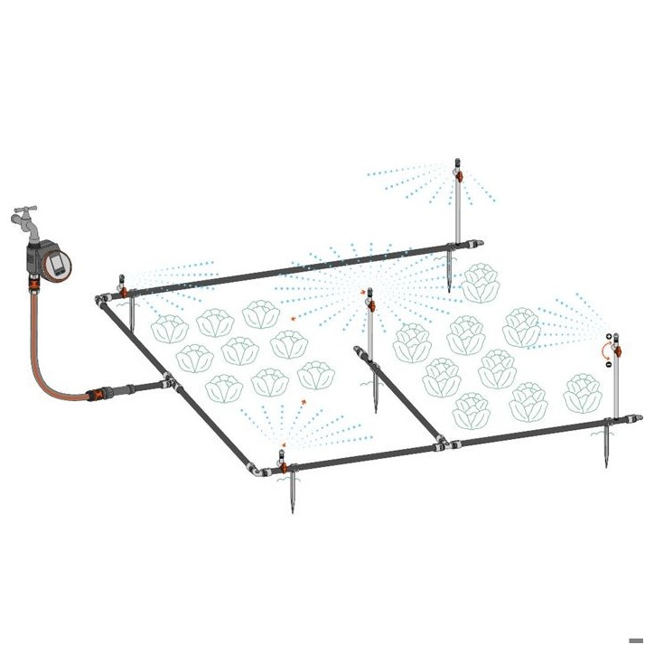 Kit d'initiation pour potagers GARDENA - jusqu'a 60m² - 13450-20 Kit d'initiation pour potagers GARDENA - jusqu'a 60m² - 13450-20