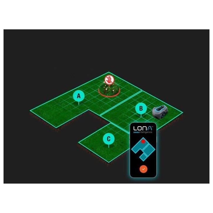 Tondeuse robot - GARDENA - Smart SILENO Free 800 - Sans câbles périphériques - Surface 800 m² - Inclus smart Gateway Tondeuse robot - GARDENA - Smart SILENO Free 800 - Sans câbles périphériques - Surface 800 m² - Inclus smart Gateway