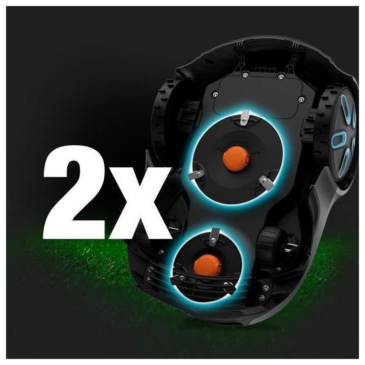 Tondeuse robot - GARDENA - Smart SILENO max 800 - Surface 800 m² - DuoConnect - Bluetooth - Tonte des bordures Tondeuse robot - GARDENA - Smart SILENO max 800 - Surface 800 m² - DuoConnect - Bluetooth - Tonte des bordures