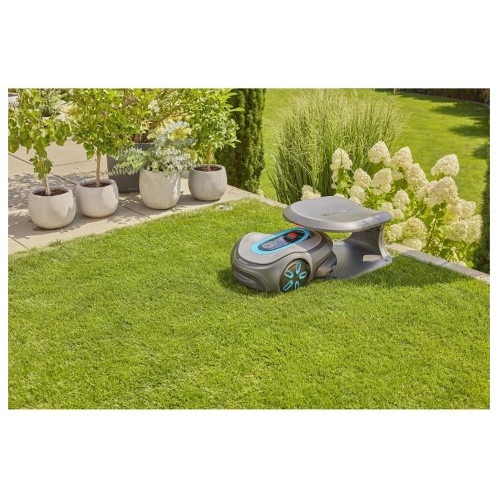 Tondeuse robot - GARDENA - Smart SILENO max 1500 - Surface 1500 m² - DuoConnect - Bluetooth - Tonte des bordures