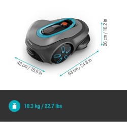 Tondeuse robot - GARDENA - Smart SILENO max 1500 - Surface 1500 m² -
