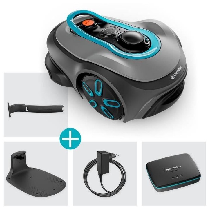 Tondeuse robot - GARDENA - Smart SILENO Free 1500 - Sans câbles périphériques - Surface 1500 m² - Inclus smart Gateway Tondeuse robot - GARDENA - Smart SILENO Free 1500 - Sans câbles périphériques - Surface 1500 m² - Inclus smart Gateway