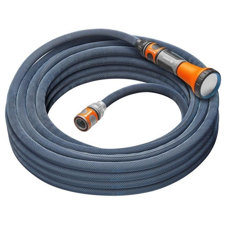 Kit tuyau Liano™Xtreme 15m - Résistance a la pression : 35 bar Longueur : 15 m Ø int. 13 mm - 18465-20 Kit tuyau Liano™Xtreme 15m - Résistance a la pression : 35 bar Longueur : 15 m Ø int. 13 mm - 18465-20