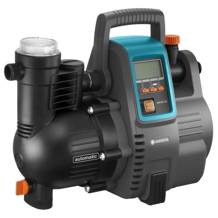 GARDENA Pompe automatique maison et jardin 5000/5E LCD Comfort–1300W–Débit 5000l/h–pression 5.0 bar–Extension garantie GARDENA Pompe automatique maison et jardin 5000/5E LCD Comfort–1300W–Débit 5000l/h–pression 5.0 bar–Extension garantie