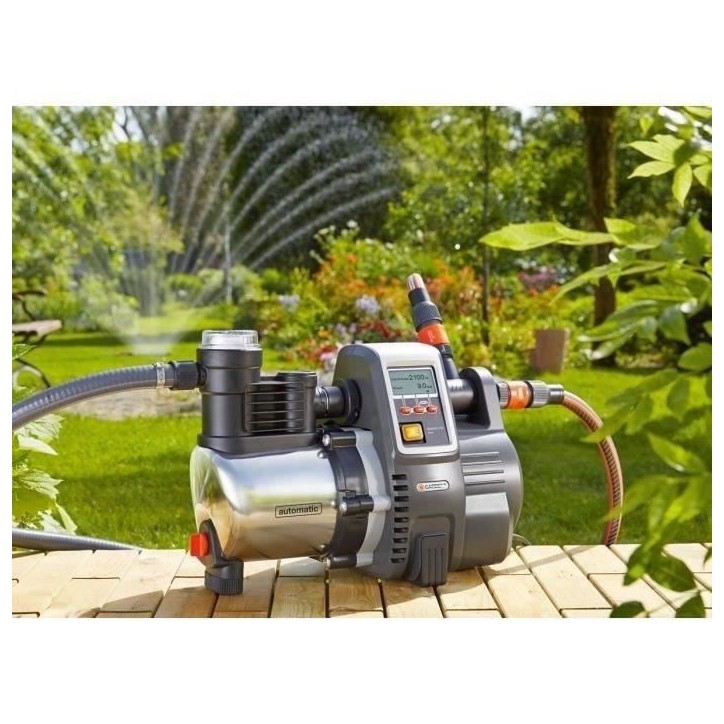 GARDENA Pompe auto. maison et jardin 6000/5E LCD Premium– 1300W –Débit 6000l/h & pression 5.5 bar –Extension garantie 5an GARDENA Pompe auto. maison et jardin 6000/5E LCD Premium– 1300W –Débit 6000l/h & pression 5.5 bar –Extension garantie 5an