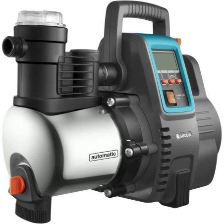 GARDENA Pompe auto. maison et jardin 6000/5E LCD Premium– 1300W –Débit 6000l/h & pression 5.5 bar –Extension garantie 5an