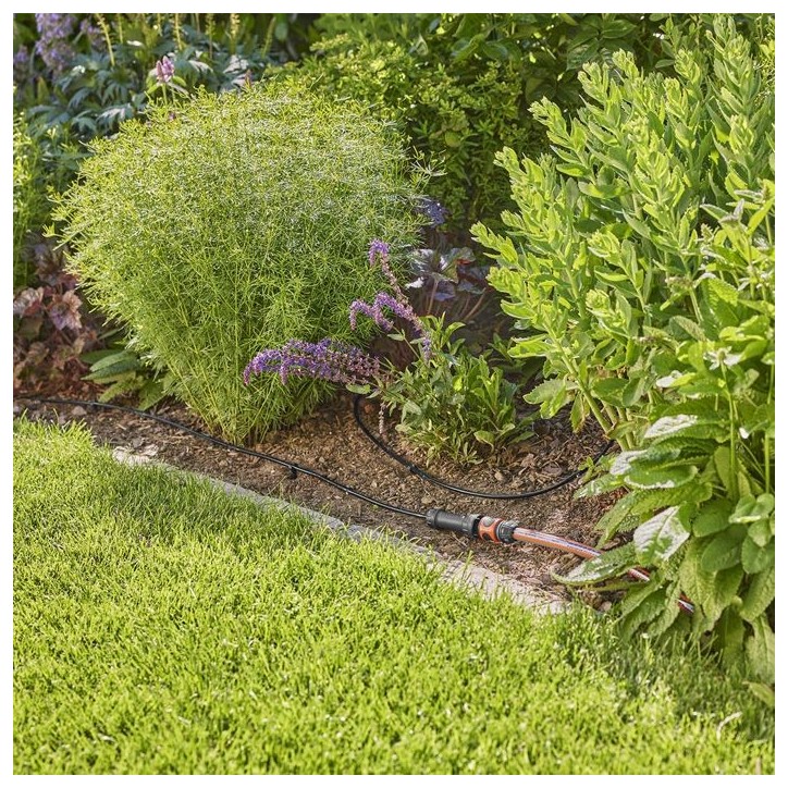 GARDENA Kit complet arrosage goutte-a-goutte taille S Micro-Drip – Arrosage ligne 100m max – Systeme auto-nettoyant - (13010 GARDENA Kit complet arrosage goutte-a-goutte taille S Micro-Drip – Arrosage ligne 100m max – Systeme auto-nettoyant - (13010