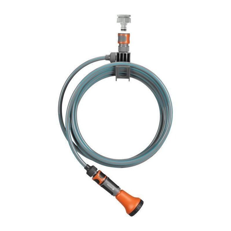 Tuyau spiral avec support intégré - pour balcons et terrasses - 7,5