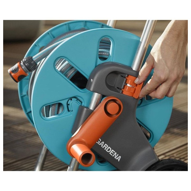Dévidoir sur roues GARDENA CleverRoll taille S - Tuyau 20m ø 13mm et lance d'arrosage - Garantie 5 ans Dévidoir sur roues GARDENA CleverRoll taille S - Tuyau 20m ø 13mm et lance d'arrosage - Garantie 5 ans