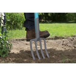 GARDENA Fourche a becher NatureLine– Manche bois 100% FSC – Poign