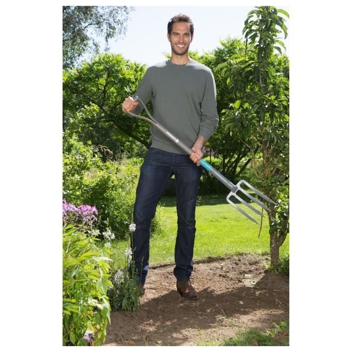 GARDENA Fourche a becher NatureLine– Manche bois 100% FSC – Poignée ergo en D – Dents acier trempé – Garantie 10 ans ( GARDENA Fourche a becher NatureLine– Manche bois 100% FSC – Poignée ergo en D – Dents acier trempé – Garantie 10 ans (