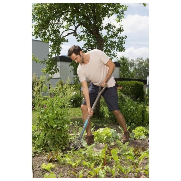 GARDENA Fourche a becher NatureLine– Manche bois 100% FSC – Poignée ergo en D – Dents acier trempé – Garantie 10 ans ( GARDENA Fourche a becher NatureLine– Manche bois 100% FSC – Poignée ergo en D – Dents acier trempé – Garantie 10 ans (
