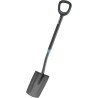 GARDENA Beche a bord droit ErgoLine – Manche revetement souple – P