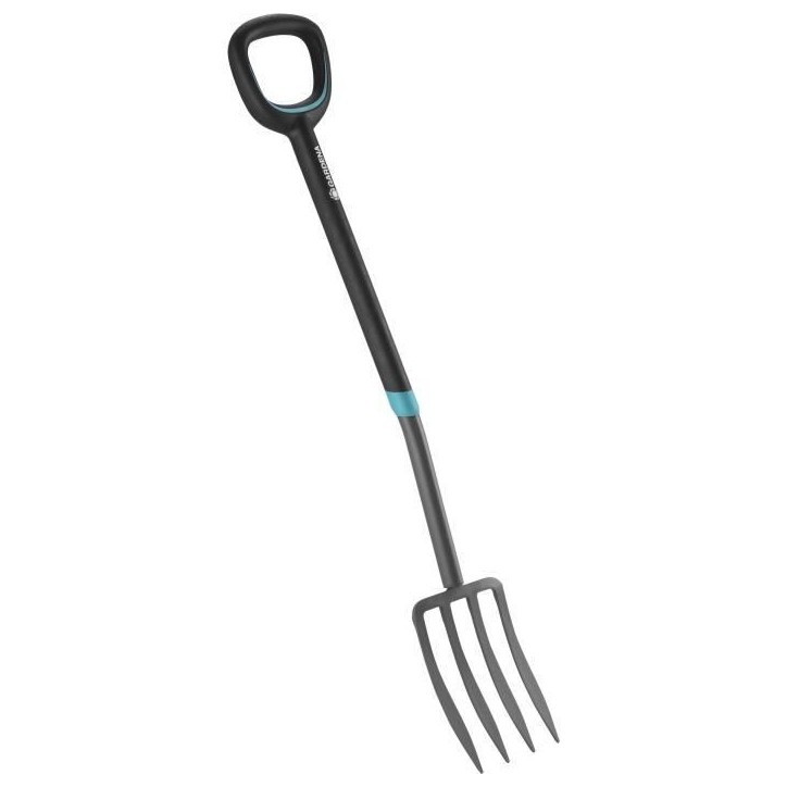 GARDENA Fourche a becher ErgoLine – Manche revetement souple – Poignée ergo en D – Dents acier trempé – Garantie 25 an GARDENA Fourche a becher ErgoLine – Manche revetement souple – Poignée ergo en D – Dents acier trempé – Garantie 25 an
