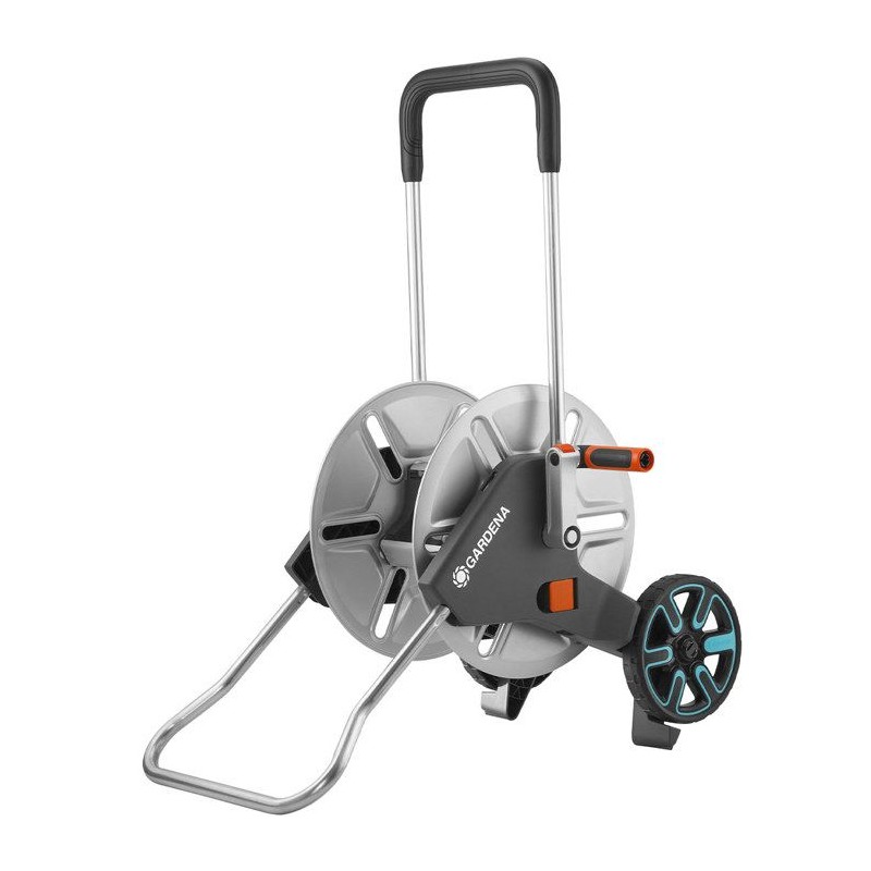 Dévidoir CleverRoll en métal pour jardin moyen - GARDENA - Longueur