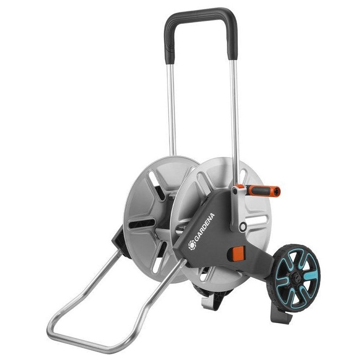 Dévidoir CleverRoll en métal pour jardin moyen - GARDENA - Longueur max 60m - Garantie 5 ans Dévidoir CleverRoll en métal pour jardin moyen - GARDENA - Longueur max 60m - Garantie 5 ans