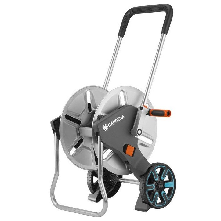 Dévidoir CleverRoll en métal pour jardin moyen - GARDENA - Longueur max 60m - Garantie 5 ans Dévidoir CleverRoll en métal pour jardin moyen - GARDENA - Longueur max 60m - Garantie 5 ans