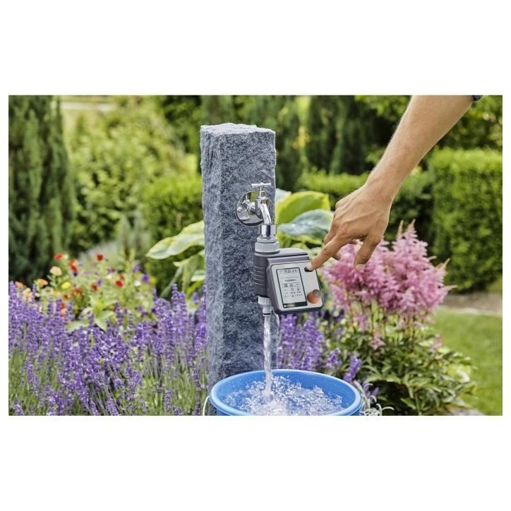 Programmateur d'arrosage Master GARDENA - 1892-20 - Ecran LCD - Pression max 12 bar - Résistant a l'eau