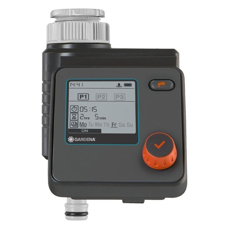 Programmateur d'arrosage GARDENA Select - Ecran LCD - Technologie Safe Stop - Fabriqué en Allemagne Programmateur d'arrosage GARDENA Select - Ecran LCD - Technologie Safe Stop - Fabriqué en Allemagne