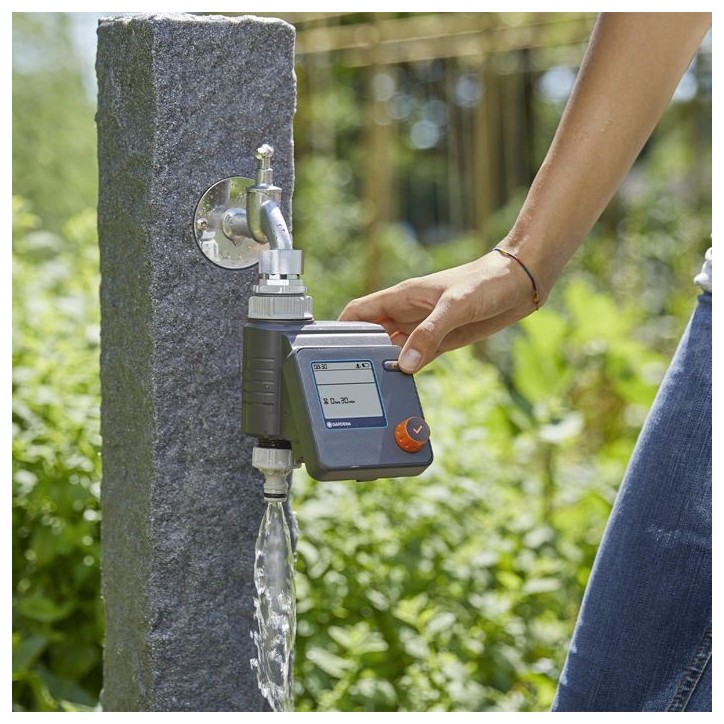 Programmateur d'arrosage GARDENA Select - Ecran LCD - Technologie Safe Stop - Fabriqué en Allemagne Programmateur d'arrosage GARDENA Select - Ecran LCD - Technologie Safe Stop - Fabriqué en Allemagne