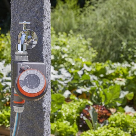 GARDENA Programmateur d'arrosage Easy – Bouton rotatif – Pile 9V non fournie – Pression max 12 bar – Résistant a l'eau