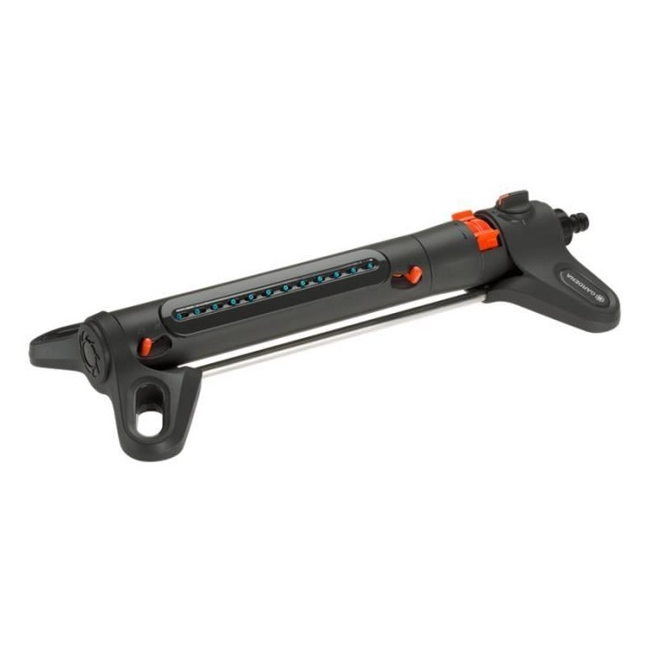 Arroseur oscillant AquaZoom S - GARDENA - Surface 150m² - Portée 15m max - Résistant UV et gel - Garantie 5 ans Arroseur oscillant AquaZoom S - GARDENA - Surface 150m² - Portée 15m max - Résistant UV et gel - Garantie 5 ans