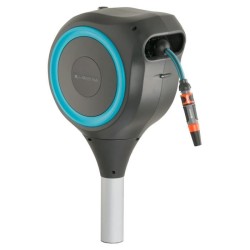 Dévidoir automatique sur pic RollUp S 15 m - GARDENA - Liseret bleu -