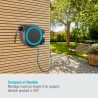 Dévidoir automatique mural RollUp L GARDENA - Longueur 30m - Ø13mm -