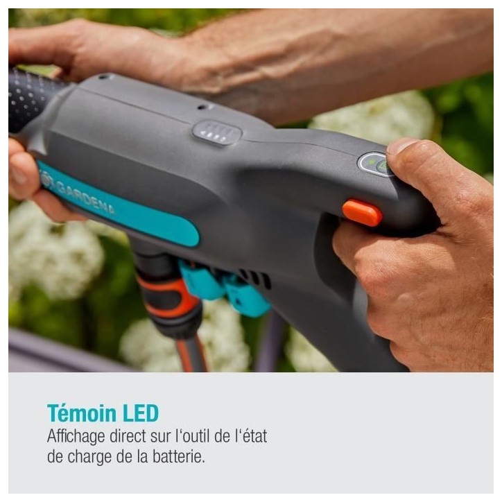 Nettoyeur moyenne pression GARDENA AquaClean 24 / 18V P4A - Batterie 18V fournie - Kit complet (14800-20) Nettoyeur moyenne pression GARDENA AquaClean 24 / 18V P4A - Batterie 18V fournie - Kit complet (14800-20)