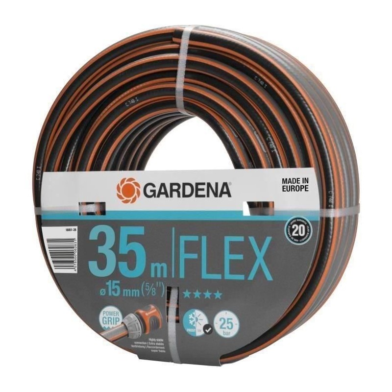 GARDENA Tuyau d'arrosage Comfort FLEX – Longueur 35m – Ø15mm – GARDENA Tuyau d'arrosage Comfort FLEX – Longueur 35m – Ø15mm –
