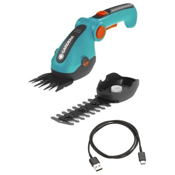Kit cisaille a gazon ComfortCut Li + lame taille-buissons - 3,6 V/3,0 Ah - Protection de lames Câble USB-C - 9888-20 Kit cisaille a gazon ComfortCut Li + lame taille-buissons - 3,6 V/3,0 Ah - Protection de lames Câble USB-C - 9888-20