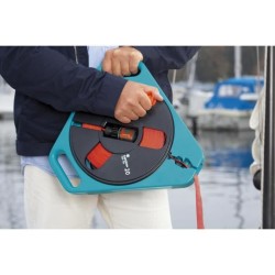 GARDENA Tuyau plat textile Classic 20 en boîtier-enrouleur – Longue
