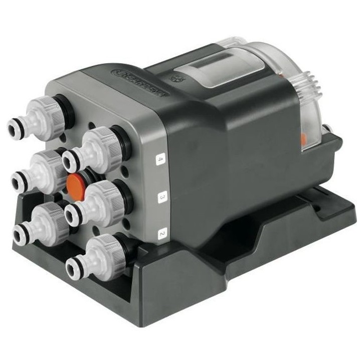 Sélecteur automatique GARDENA - 6 sorties d'eau indépendantes - Connexion unique - Kit raccordement complet