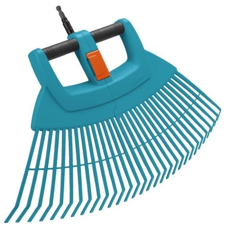 Balai a gazon 2 en 1 XXL Combisystem GARDENA - Plastique renforcé - 77cm - 32 dents - Garantie 25 ans Balai a gazon 2 en 1 XXL Combisystem GARDENA - Plastique renforcé - 77cm - 32 dents - Garantie 25 ans