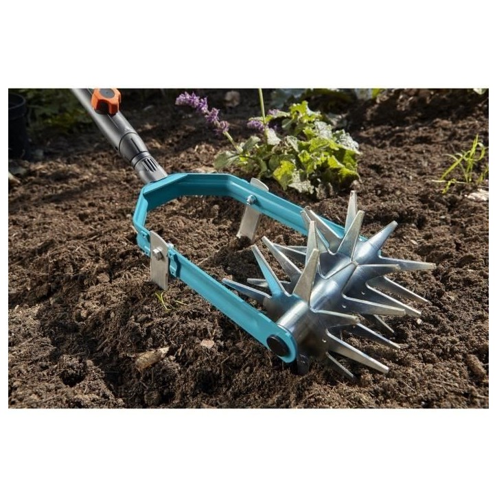 GARDENA Émietteur-sarcleuse 14cm Combisystem – Acier galvanisé haute qualité – Outil ensemencement – Garantie 25 ans (3 GARDENA Émietteur-sarcleuse 14cm Combisystem – Acier galvanisé haute qualité – Outil ensemencement – Garantie 25 ans (3